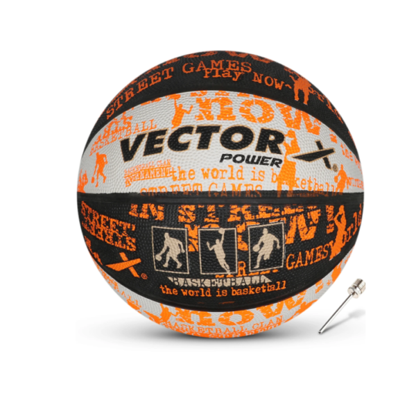 Vector X Power Black , WHITE ,Orange-7 BasketBall
